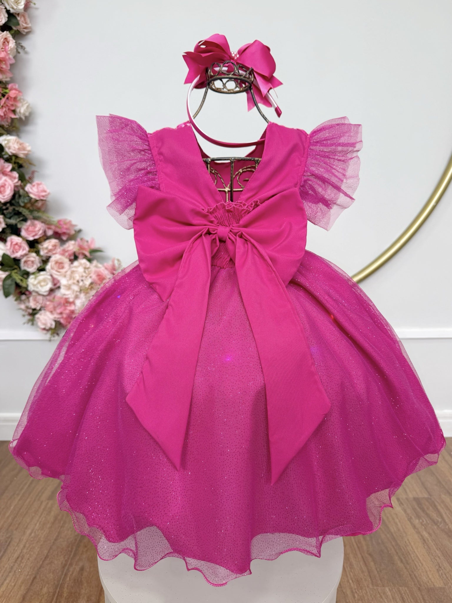 Pink Princess Children’s Dress with Luxury LED Skirt