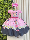 Pink Daisy Girls’ Party Dress