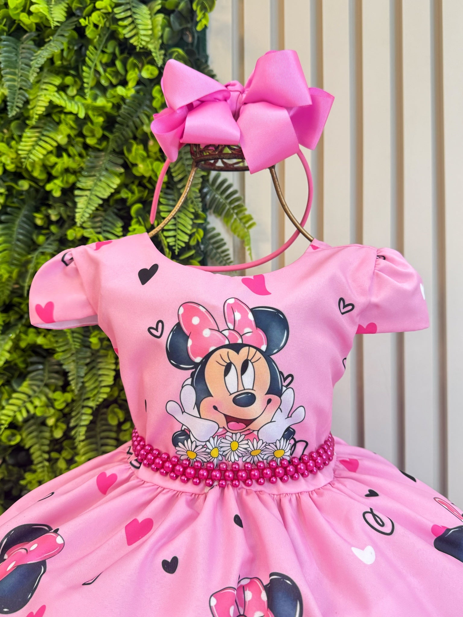 Pink Daisy Girls’ Party Dress